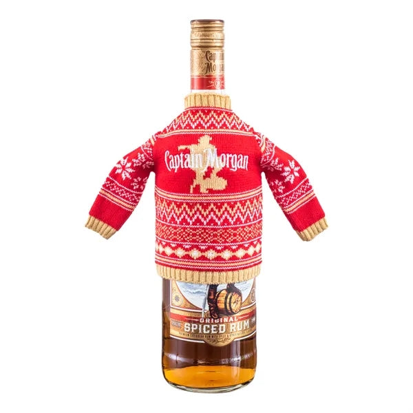 Full Knit Wine Bottle & Can Christmas Sweater