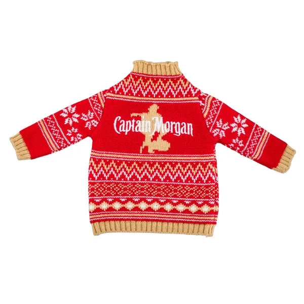 Full Knit Wine Bottle & Can Christmas Sweater