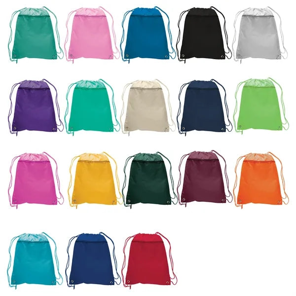Polyester Drawstring Backpack 15" x 18-3/4"