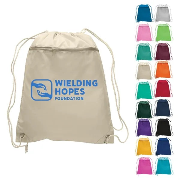 Polyester Drawstring Backpack 15" x 18-3/4"