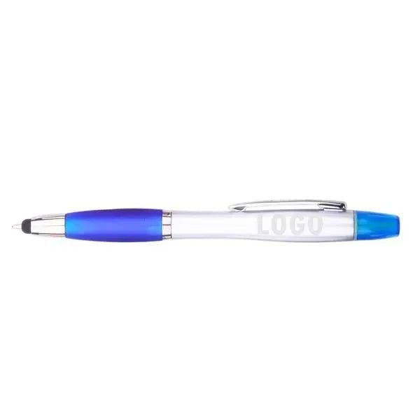 3 in 1 Stylus Ballpoint Pen Highlighter
