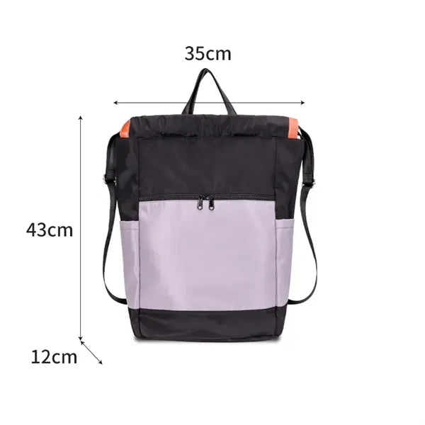 Large Capacity Two-Tones Sport Drawstring Backpack