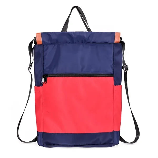 Large Capacity Two-Tones Sport Drawstring Backpack
