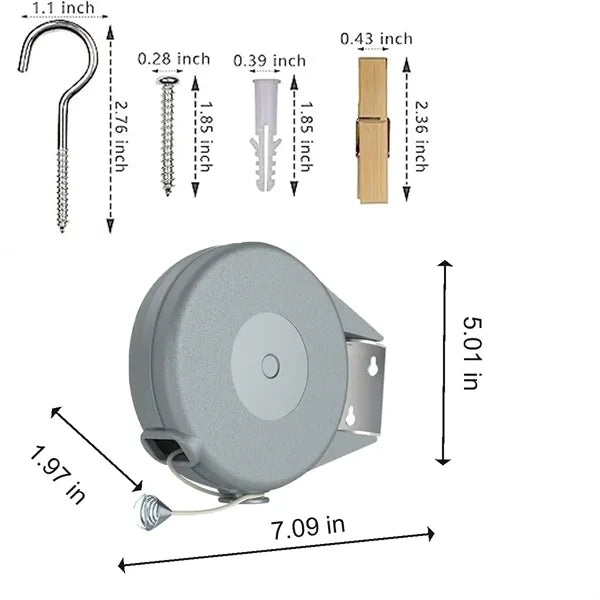 Retractable Clothesline Indoor and Outdoor