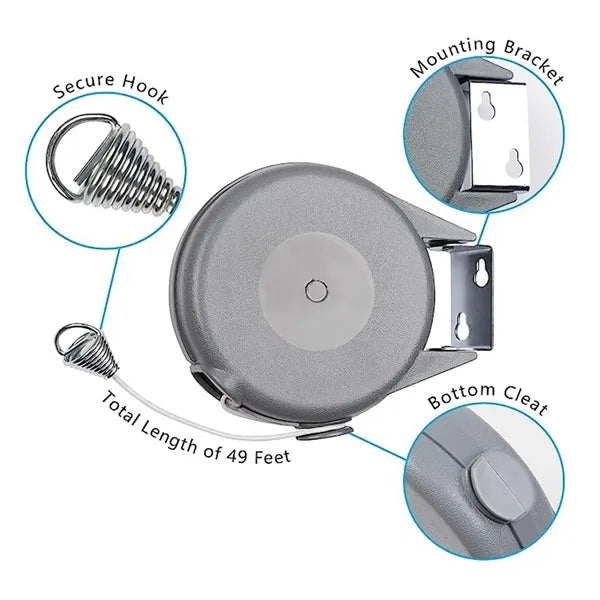 Retractable Clothesline Indoor and Outdoor
