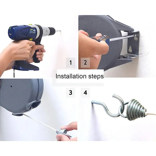 Retractable Clothesline Indoor and Outdoor