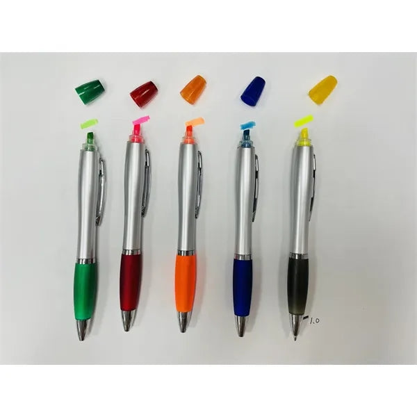 Made 2 In 1 Ballpoint Pen With Highlighter