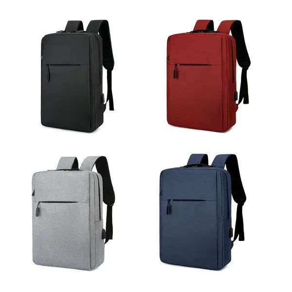 Splash-proof Laptop Backpack with USB Charging Port