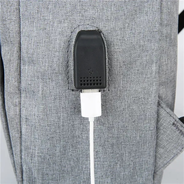 Splash-proof Laptop Backpack with USB Charging Port