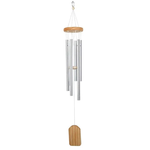Aluminum Tubes Wooden Yard Garden Patio Wind Chimes