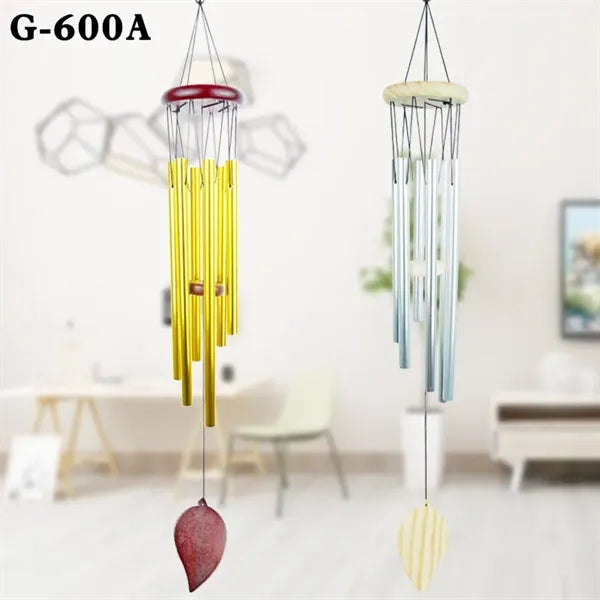 Aluminum Tubes Wooden Yard Garden Patio Wind Chimes