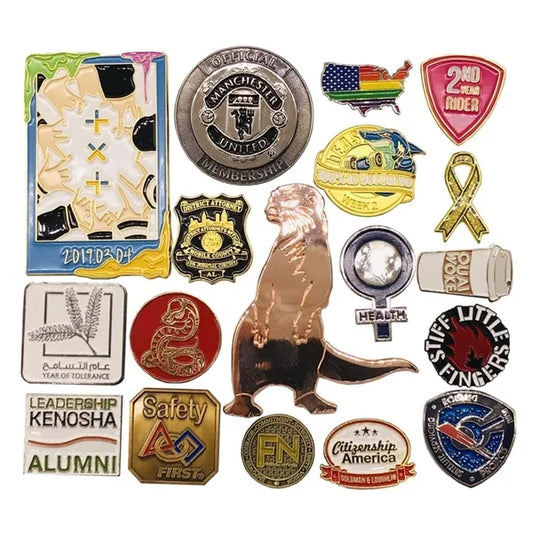 2" Soft Enamel Custom Shaped Lapel Pins