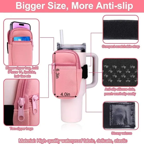 Enlarged Water Bottle Pouch for Tumbler