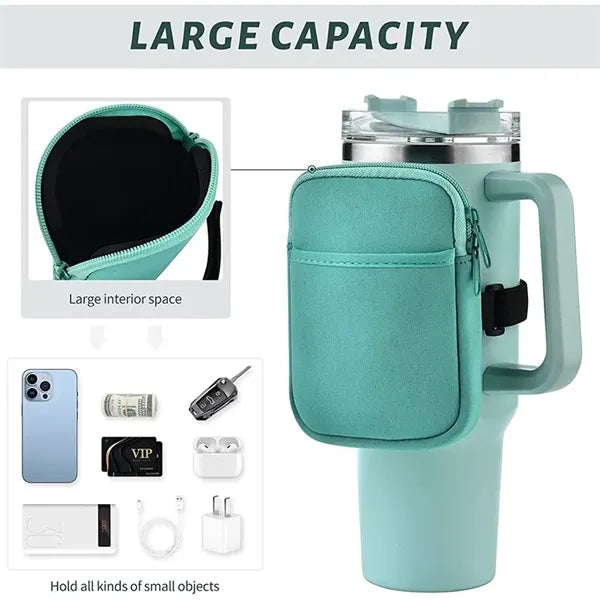 Enlarged Water Bottle Pouch for Tumbler