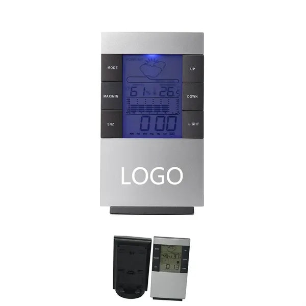 Digital Alarm Clock W/ Temperature And Humidity