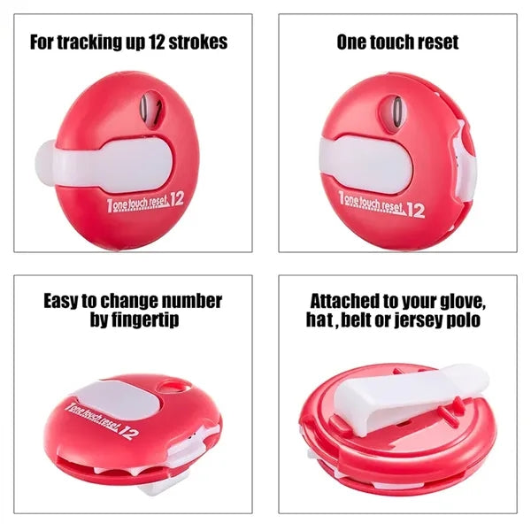 Mini Golf Stroke Score Counter Clip to Glove Bag Hat Polo's