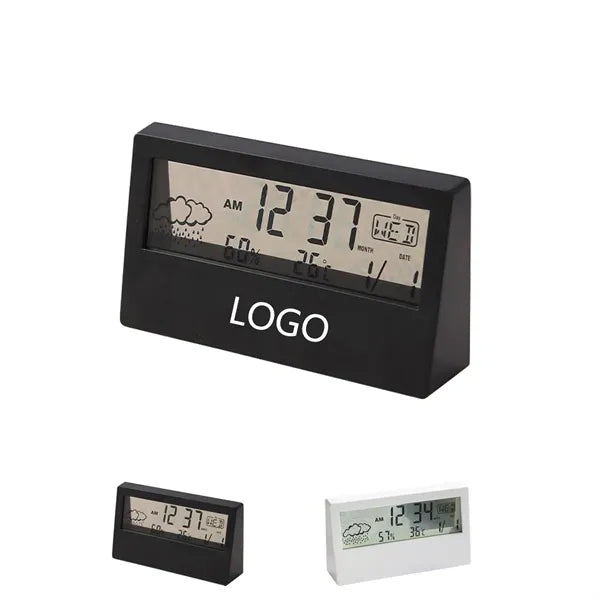 Transparent Lcd Display Temperature Digital Alarm Clock