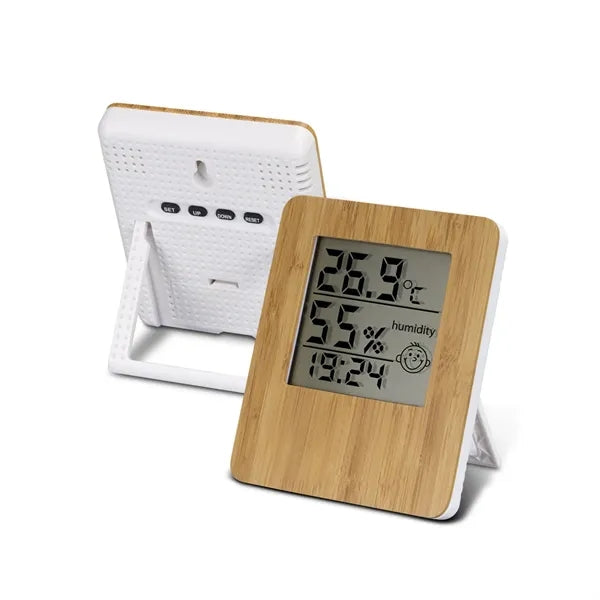 Wooden Lcd Display Temperature Digital Alarm Clock