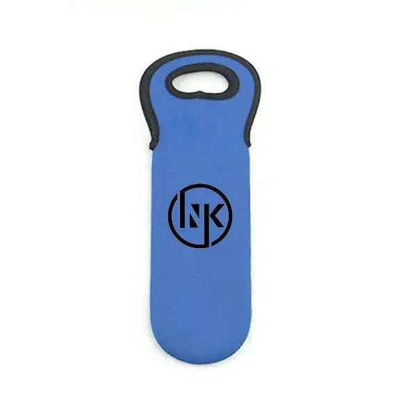 Neoprene Single Wine Bottle Holder Tote Bag