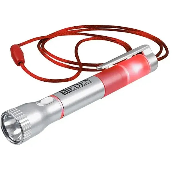 Flashlight with Pen and Lanyard