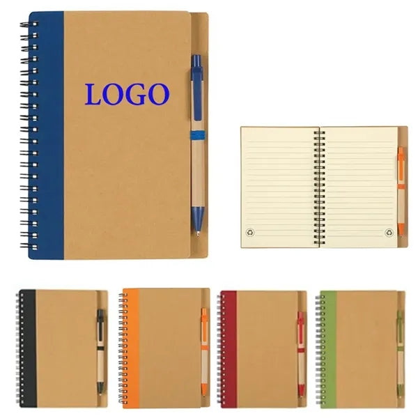 Eco Spiral Notebook w/ Pen