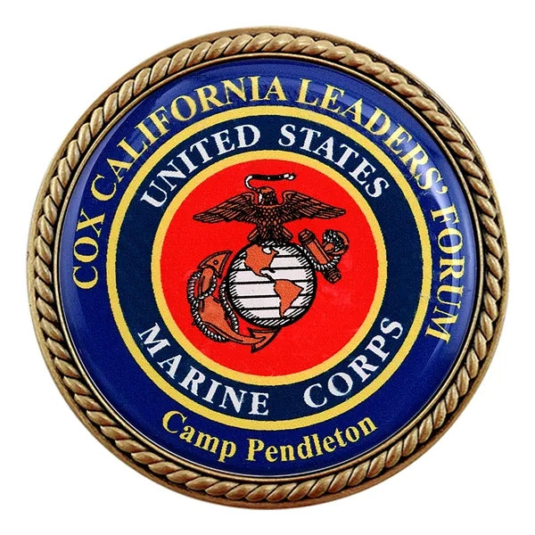 Full Color Speed Challenge Coin with Rope Border