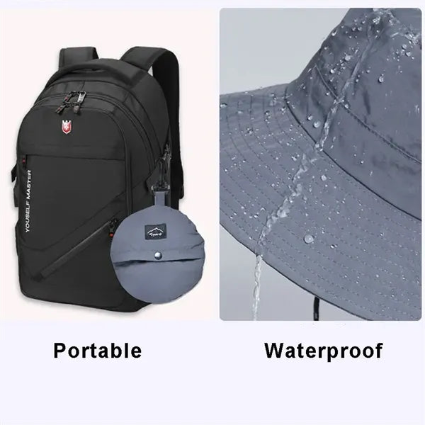Waterproof outdoor fishing sun hat folding portable