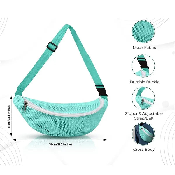 Kids Mesh Beach Fanny Bag