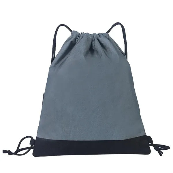 Waterproof Oxford Drawstring Backpack with Pocket Tote Bag