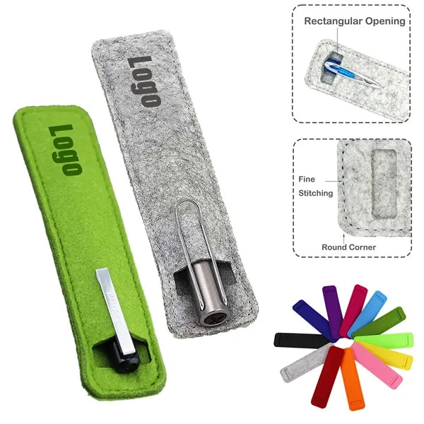 Mini felt pen holder for single strokes