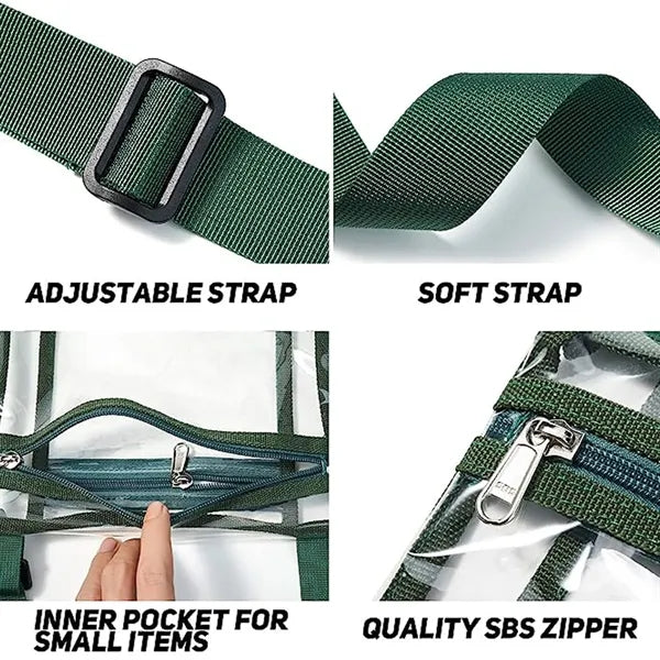 Clear Bag Stadium Approved Crossbody