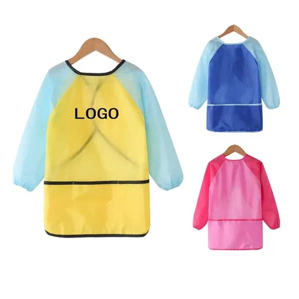 Art Smock with Long Sleeve and 3 Pockets for Age 3-6 Years