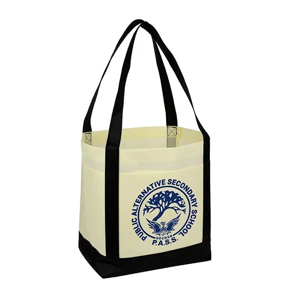 18" x 12" x 7" - THE CRUISER Faux Canvas 3-Pocket Value Tote