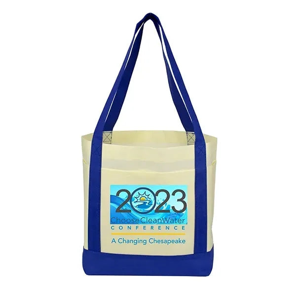 18" x 12" x 7" - THE CRUISER Faux Canvas 3-Pocket Value Tote