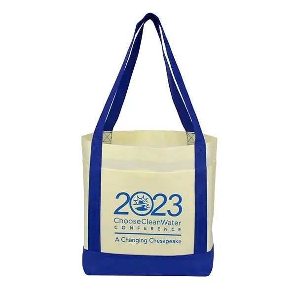18" x 12" x 7" - THE CRUISER Faux Canvas 3-Pocket Value Tote