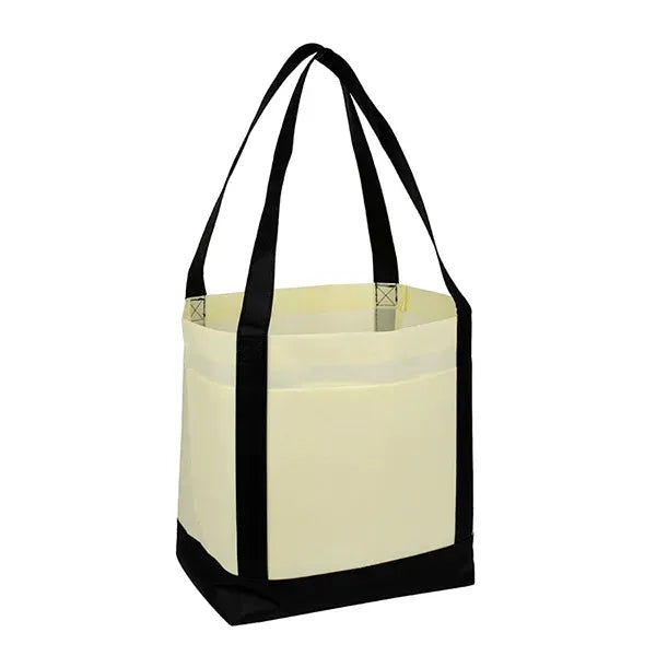 18" x 12" x 7" - THE CRUISER Faux Canvas 3-Pocket Value Tote
