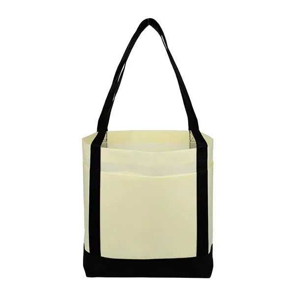 18" x 12" x 7" - THE CRUISER Faux Canvas 3-Pocket Value Tote