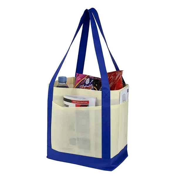 18" x 12" x 7" - THE CRUISER Faux Canvas 3-Pocket Value Tote