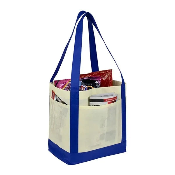 18" x 12" x 7" - THE CRUISER Faux Canvas 3-Pocket Value Tote