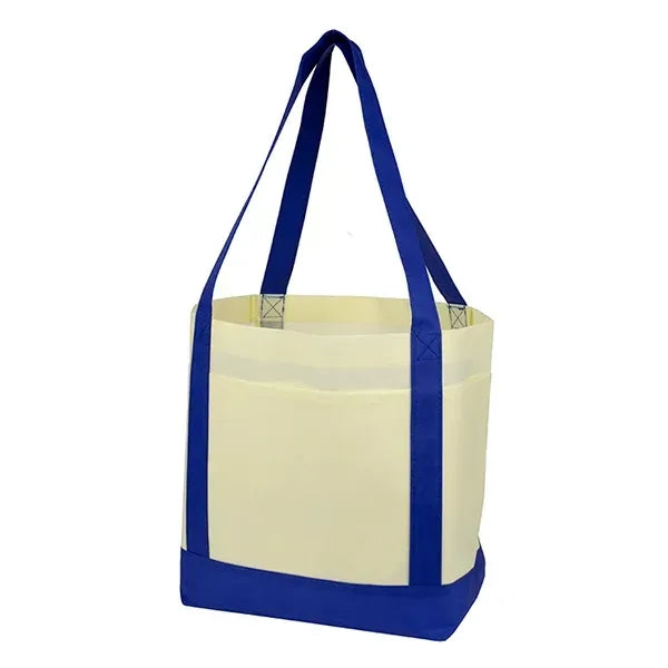 18" x 12" x 7" - THE CRUISER Faux Canvas 3-Pocket Value Tote