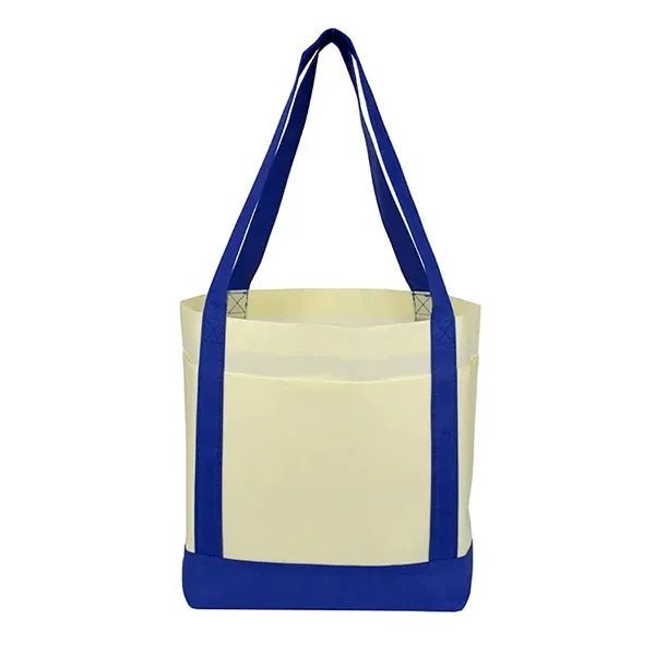 18" x 12" x 7" - THE CRUISER Faux Canvas 3-Pocket Value Tote