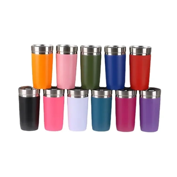 16 oz Stainless Steel Double Wall Rugged Pint Drinking Glass