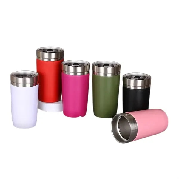 16 oz Stainless Steel Double Wall Rugged Pint Drinking Glass