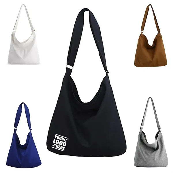 Large Size Casual Canvas Tote Crossbody Handbag
