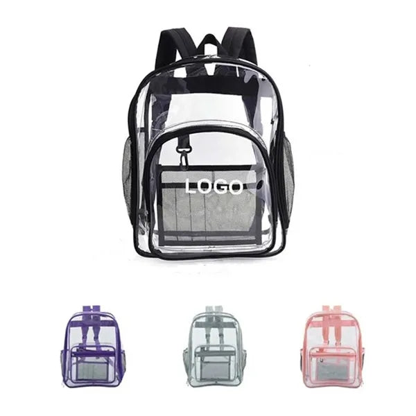 Heavy Duty Transparent Stadium School Clear Backpack
