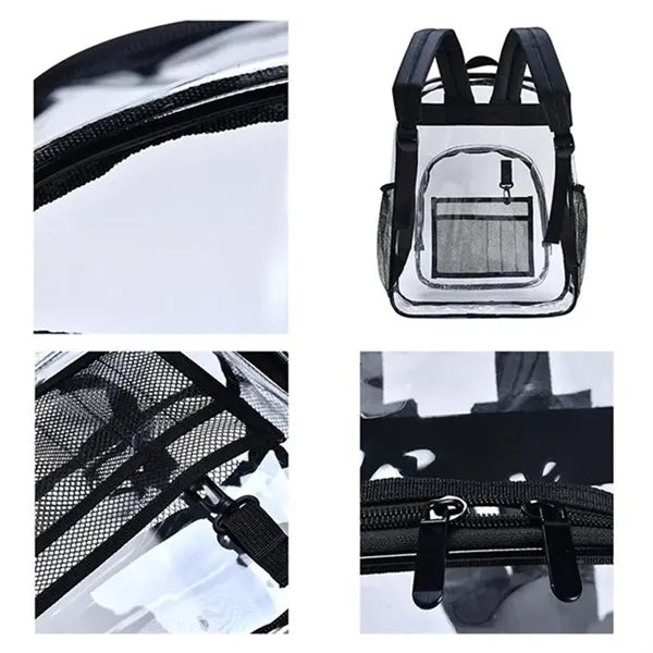 Heavy Duty Transparent Stadium School Clear Backpack