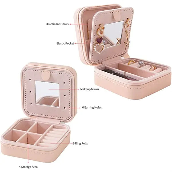 Small Jewelry Case With Mirror