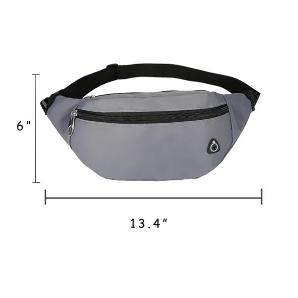 Outdoor Sports Nylon Bodypack With Convenient Headphone Jack