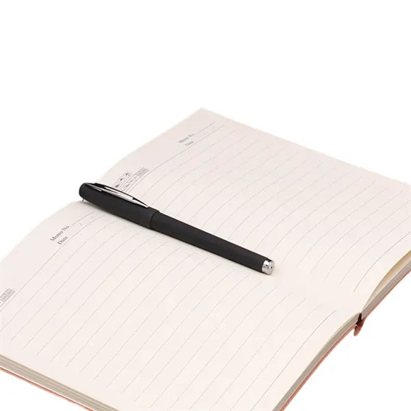 Leather Notebook With Stylus Pen Gift Set