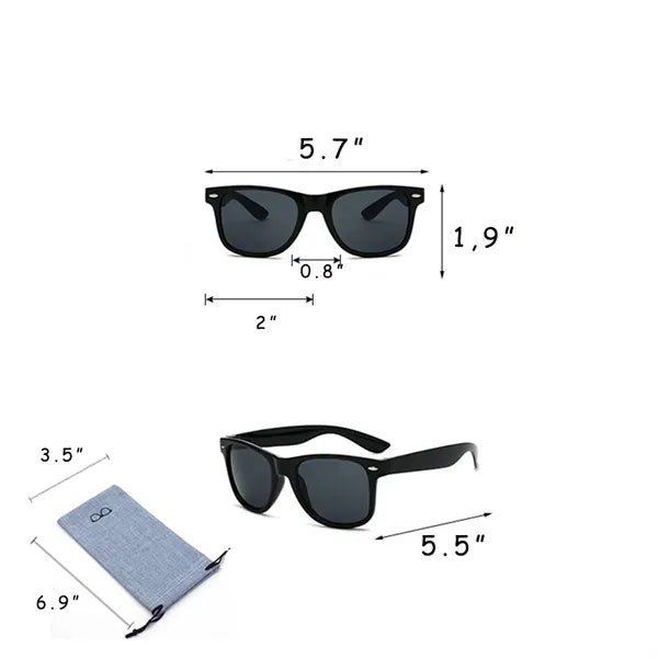 UV Protection Stylish Solid Color Sunglasses With Burlap